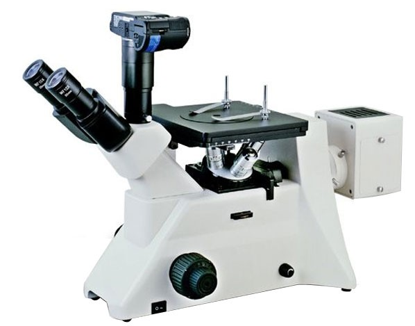 Het Trinocularhoofd keerde Metallurgische Microscoop met Digitale Camerainterface om